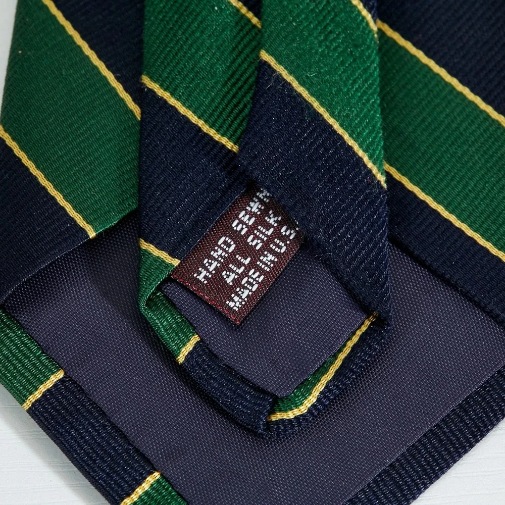 Jos. A. Bank Repp Stripe Silk Necktie Somerset Light Infantry Regimental USA VTG